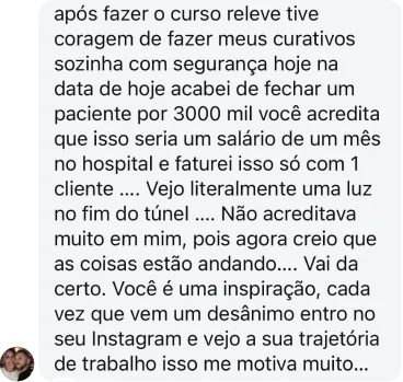 Depoimento de aluna