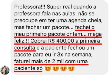 Depoimento de aluna
